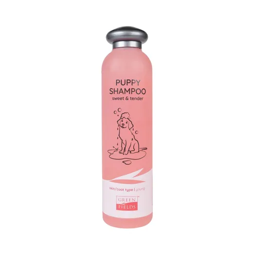 Das Greenfields Puppy Shampoo ist auf die Bedürfnisse deines Welpen abgestimmt.