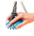 Einhandbedienung für Wasser und Shampoo bei der Ferplast Hundedusche.