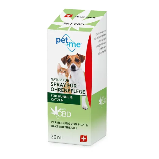 Ohrenspray mit CBD von Pet+me.