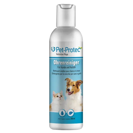 Pet-Protec Ohrenreiniger mit vorbeugender Wirkung.