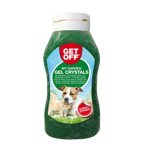 Hunde und Katzen von bestimmten Aussenflächen fernhalten mit den Gel Crystals von Optipet.