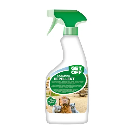 Optipet Get Off in der praktischen Sprühflasche.