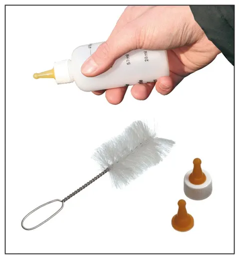 Praktisches Aufzucht-Set von swisspet für Hunde- und Katzenbabys.