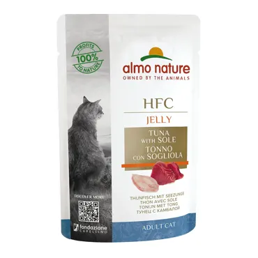 Almo HFC Jelly in Beutel - Thunfisch & Seezunge 55g