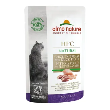 Almo HFC Natural in Beutel - Hühnerbrust & Entenfilet 55g
