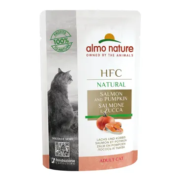 Almo HFC Natural in Beutel - Lachs & Kürbis 55g