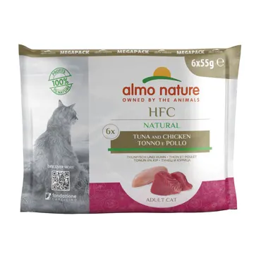 Almo HFC Natural Multipack - Thunfisch & Huhn 6x55g