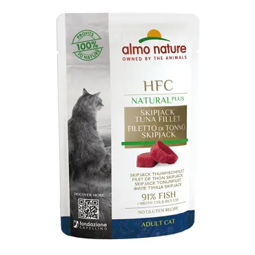 Almo HFC Natural Plus in Beutel - Skipjack Thunfischfilet 55g