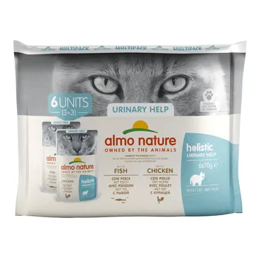 Almo Holistic Urinary Help Multipack - Fisch & Huhn 6x70g