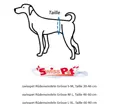 Anleitung zum messen der Taille bei deinem Hund.
