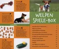 Inhaltsübersicht zur Welpen Spiele-Box von Autorin Alexandra Taetz.