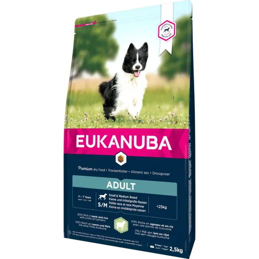 Eukanuba Adult Lamb & Rice, Small/Medium