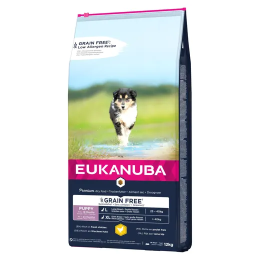 Eukanuba Grain Free Junior Large & Extralarge Huhn, 12kg