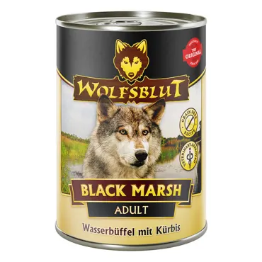 Wolfsblut Canine Adult Black Marsh - Wasserbüffel mit Kürbis 6x 395g