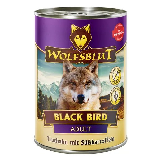 Hunde-Nassfutter mit Truthahn und Süsskartoffel von Wolfsblut.