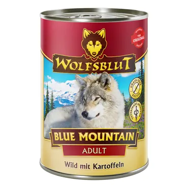 Wolfsblut Canine Adult Blue Mountain - Wild mit Kartoffel 6x 395g