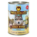 Wolfsblut Cold River Hundefutter mit Forelle aus nachhaltigem Fischfang.