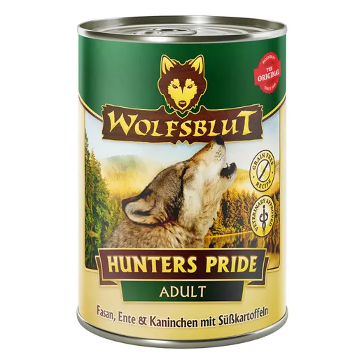 Hunter's Pride Hundefutter von Wolfsblut in der 395g Dose, nur das Beste für deinen Vierbeiner.