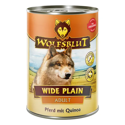 Pferdefleisch und Superfoods machen das Nassfutter von Wolfsblut Wide Plain - Pferd mit Quinoa so einzigartig.
