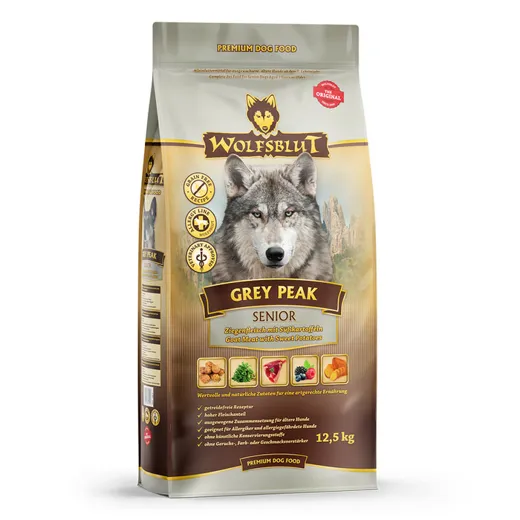 Wolfsblut Grey Peak Senior - Natürliches, gesundes Hundefutter für deinen älteren Vierbeiner.