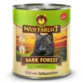 Wolfsblut Adult Dark Forest in der 800g Dose mit leckerem Wild und gesunder Süsskartoffel.