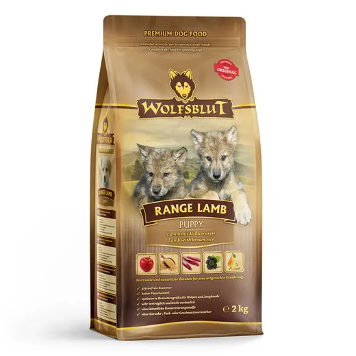 2 Kg Range Lamb Puppy Welpen Premiumfutter von Wolfsblut.
