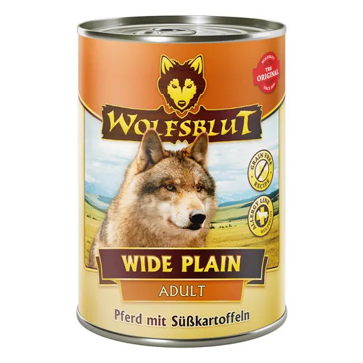 Wolfsblut Wide Plain Adult Nassfutter 395g - Perfekte Mahlzeit nach Wolfsart.