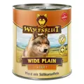 Superfoods treffen auf Pferdefleisch in Wolfsblut Wide Plain Adult Premium Nassfutter.