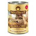 Mit Wolfsblut Wild Duck & Turkey zu einem gesunden und glücklichen Hundeleben.