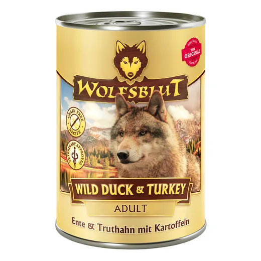 Mit Wolfsblut Wild Duck & Turkey zu einem gesunden und glücklichen Hundeleben.