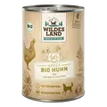 Gesunde Ernährung für Hunde mit Wildes Land BIO Adult Huhn.