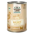 Wildes Land BIO Ente - reich an hochwertigen Proteinen und Fetten in der 400g Dose.