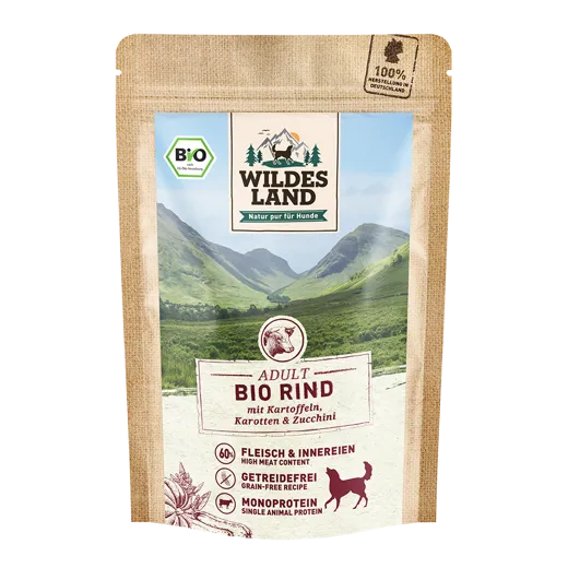 Wildes Land BIO Rind im 125g Frischebeutel - mit Liebe aus der Natur.