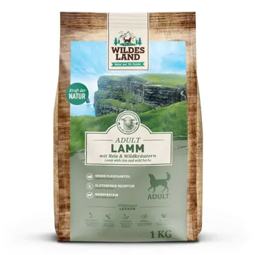 Wildes Land Canine Adult Lamm mit Reis