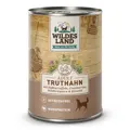 Hundeliebe in Dosen - Wildes Land Adult Truthahn Nassfutter 400g.