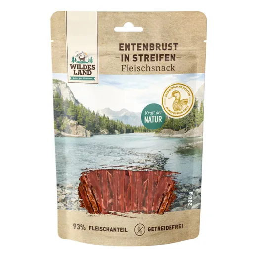 Wildes Land 200g Packung - Entenbrust in Streifen für wahre Feinschmecker.