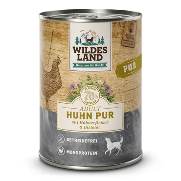 Wildes Land Canine Adult PUR Huhn mit Distelöl 6 Dosen
