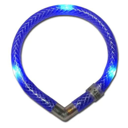 automatisches Leuchthalsband blau