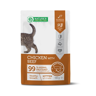 Nature's Protection Nassfutter Huhn mit Rind, 100g