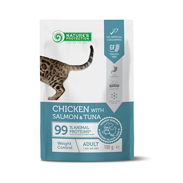 Nature’s Protection Weight Control Huhn mit Lachs und Thunfisch, 100g