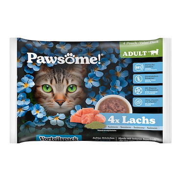 Pawsome Adult- Nassfutter - in Sauce mit Lachs
