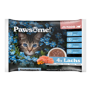Pawsome Junior- Nassfutter - in Sauce Lachs